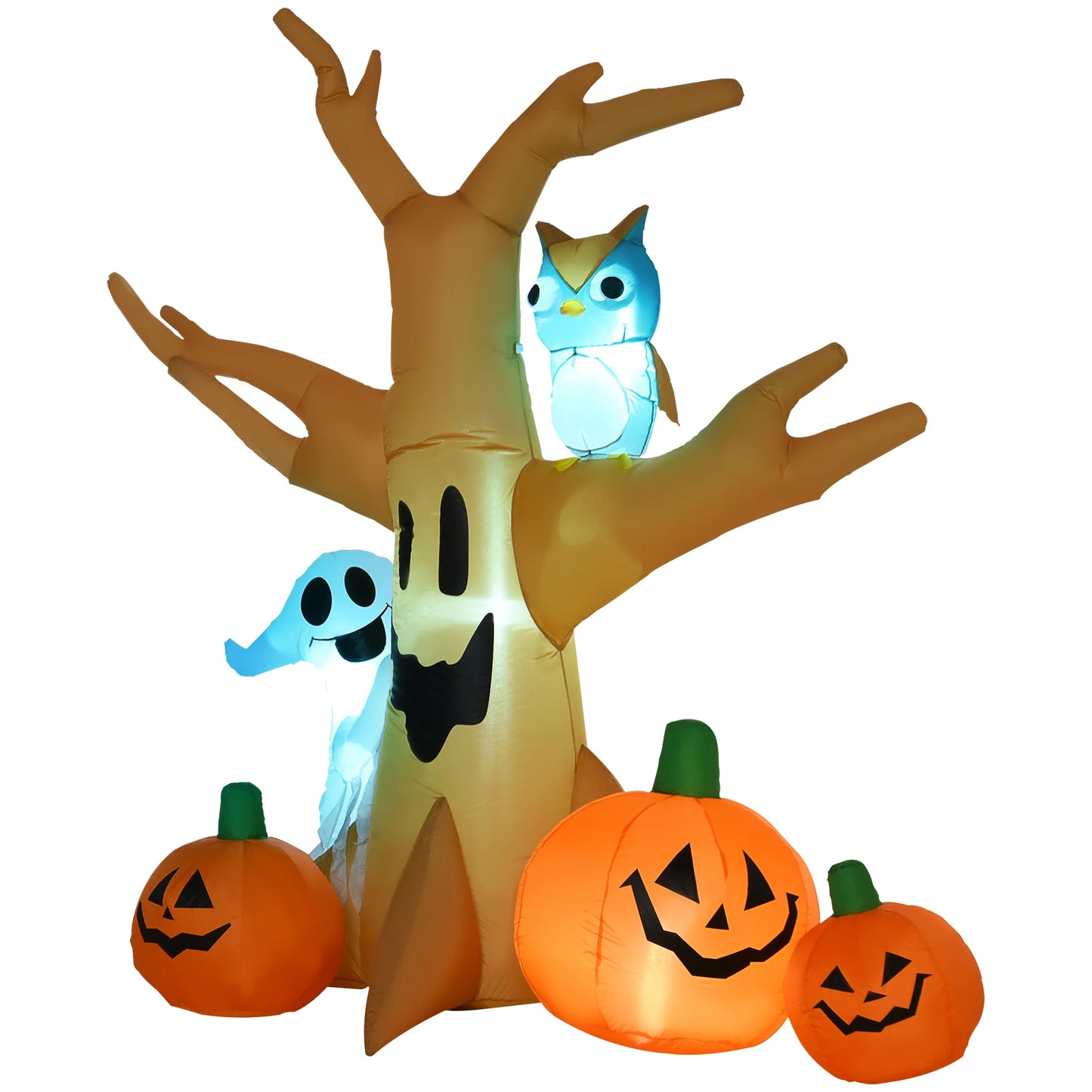 7.5' Cute Decorative Outdoor Halloween Inflatable Creepy Haunted Tree Yard