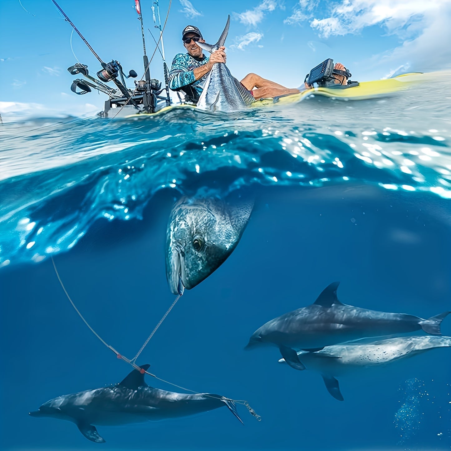 Double Arms Hi-Low Rig Stainless Steel Fishing Leaders - Enhanced Fish Wire Strength with Swivels for Saltwater Angling, Durable Companion for Fishermen, Ideal Gift for Angling Enthusiasts