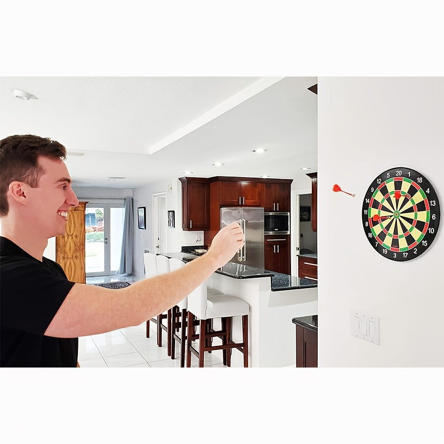 The Darts Board Game Includes 12 Darts, Consisting of 6 Green And 6 Red Ones, Making It an Ideal Gift for Both Indoor And Outdoor Activities. It'S Great for Family And Friends to Enjoy Together And Is a Safe Option for Playin
