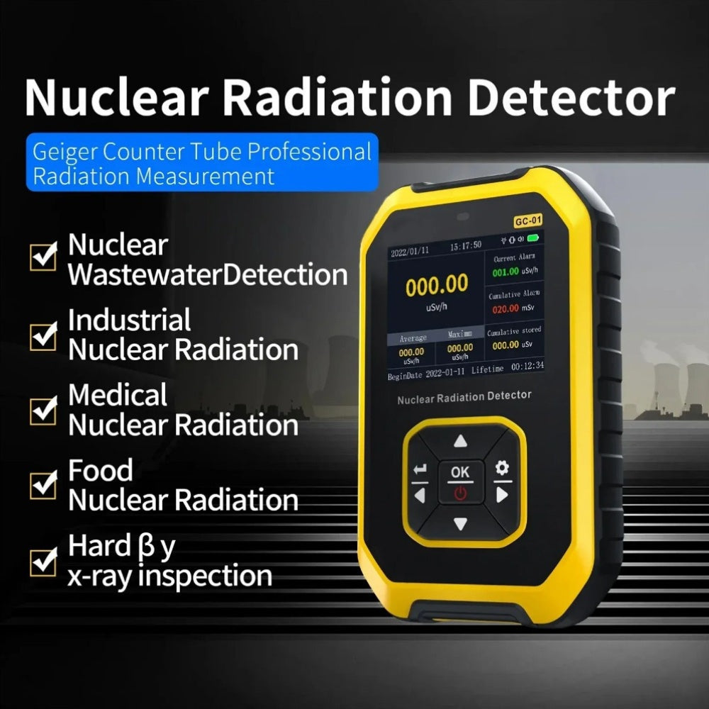 Geiger Counter Nuclear Radiation Detector Radiation Dosimeter With LCD Display, Portable Handheld Beta Gamma X-ray Radiation Monitor Meter, Ideal For Valentine'S Day, Thanksgiving, Christmas, New Year, Spring Festival, Birthd