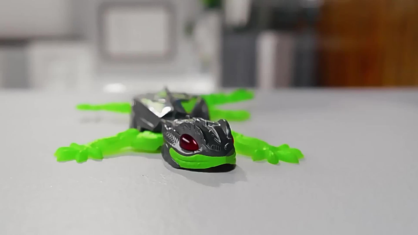 Gecko Remote Control Toy For Boy, Rechargeable Prank Lizard Toy, Wall Climbing Gecko Toy With LED Light, Dual-mode Floor And Wall Climbing Driving, 360° Rotation, Birthday, Halloween, Christmas Gifts