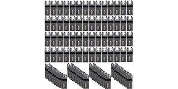 SucceBuy 100PCS Oscillating Saw Blades Quick Release Multitool BladesKit HCS Tool Blades Cut Cutter for Wood Plastic Metal Nails