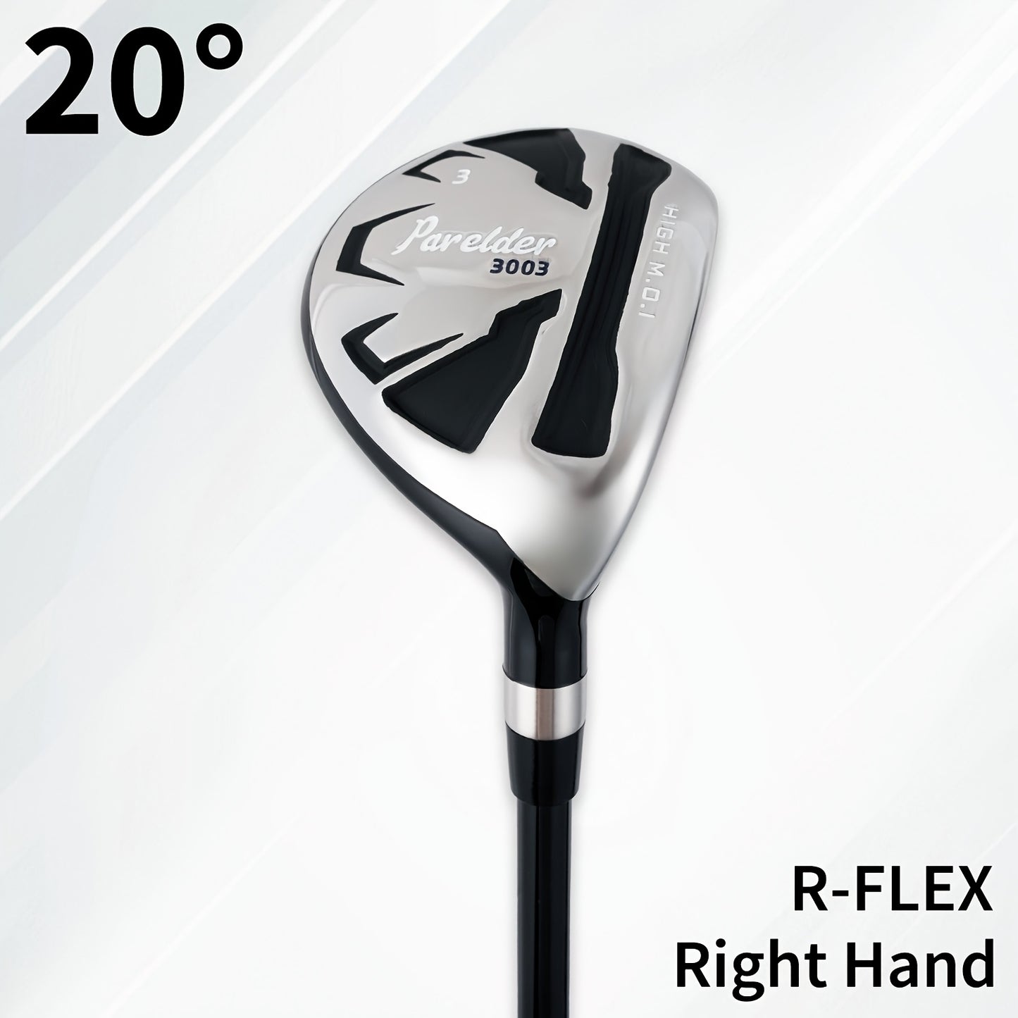1 Parelder Men's Right Hand Golf Hybrid | Lofts 17°/20°/23°/26° | S/R Flex with Premium Rubber Grips and Carbon Fiber Shaft |, Aerodynamic Design for Max Distance & Forgiveness