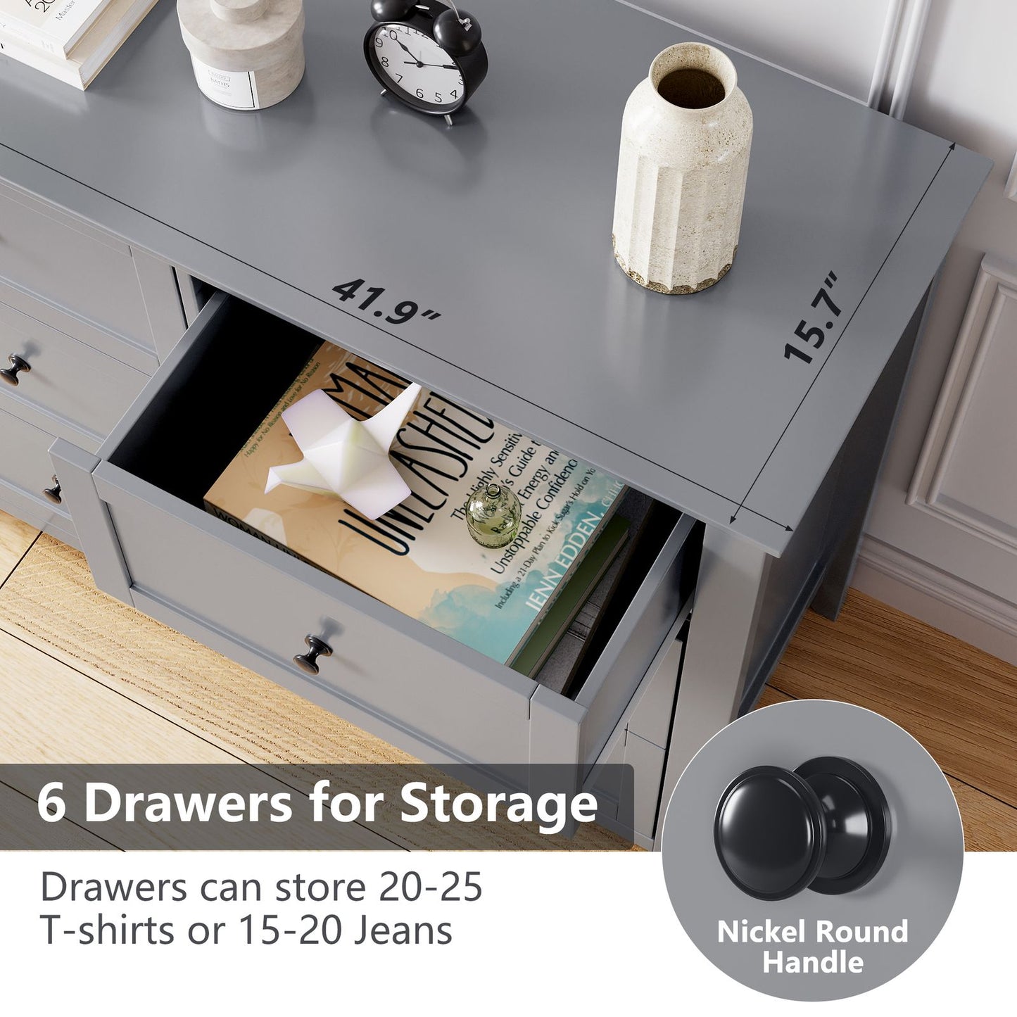 Modern 6-Drawer Storage Cabinet with an Upgraded Design, Crafted from Sheet Material And Featuring a Durable U1 Drlac 6002 Painted End. This Functional Storage Solution Is Perfect for Home Or Office Use, Ideal for Room Decor,