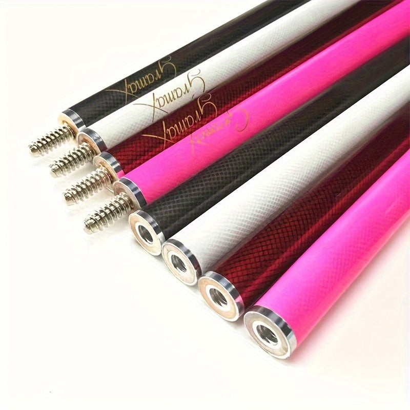Premium Carbon Fiber Pool Cue - 1/2 Split, Stainless Steel Joint, Versatile for Snooker & Billiards, Black