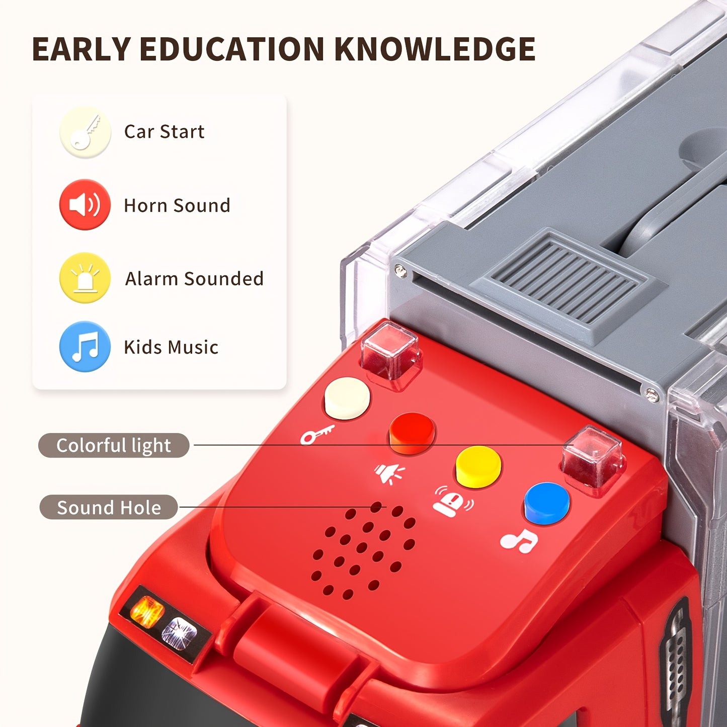 Die-Cast Metal Fire Truck Toy Set with Play Mat - Red & Black Carrier Truck, 4 Fire Engines, 2 Ladder Trucks, and 2 Rescue Vehicles - Perfect Christmas or Birthday Gift for Boys & Girls Ages 3-6, Fire Truck Toy, Playful Desig