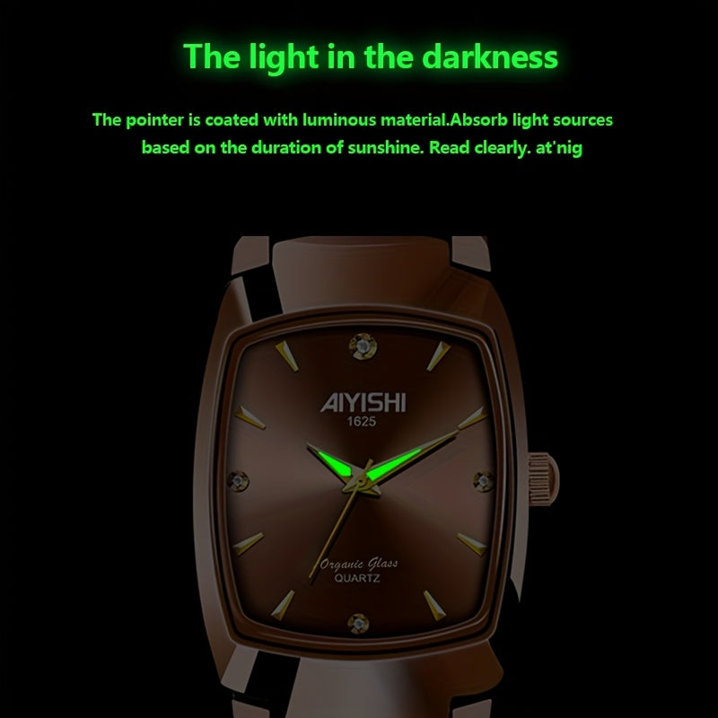 AIYSIHI Ladies&Apos; Elegant And Gorgeous Glow in The Dark Watch with Rhinestones And High Aesthetic Quartz Watch, A Gift for Female Friends