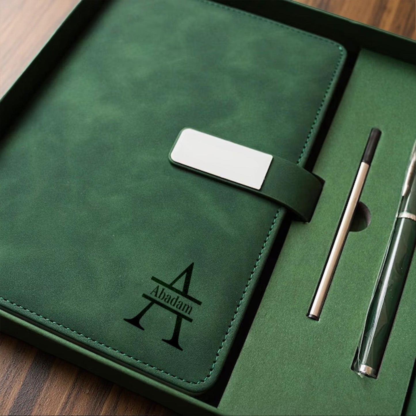 1pc Personalized Notebook Gift Box | A-Z Engraving Available | Practical Stationery Gift for College Students & Office Workers | Easter Basket Stuffers | Easter Gifts
