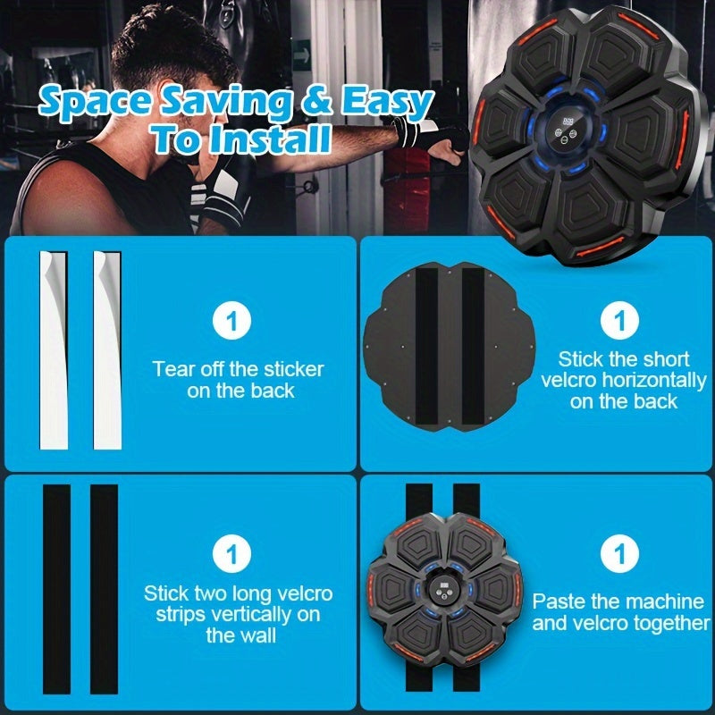 Intelligent Music Boxing Trainer Electronic Music Boxing Target Rhythm Response Home Fighting Boxing Wall Target