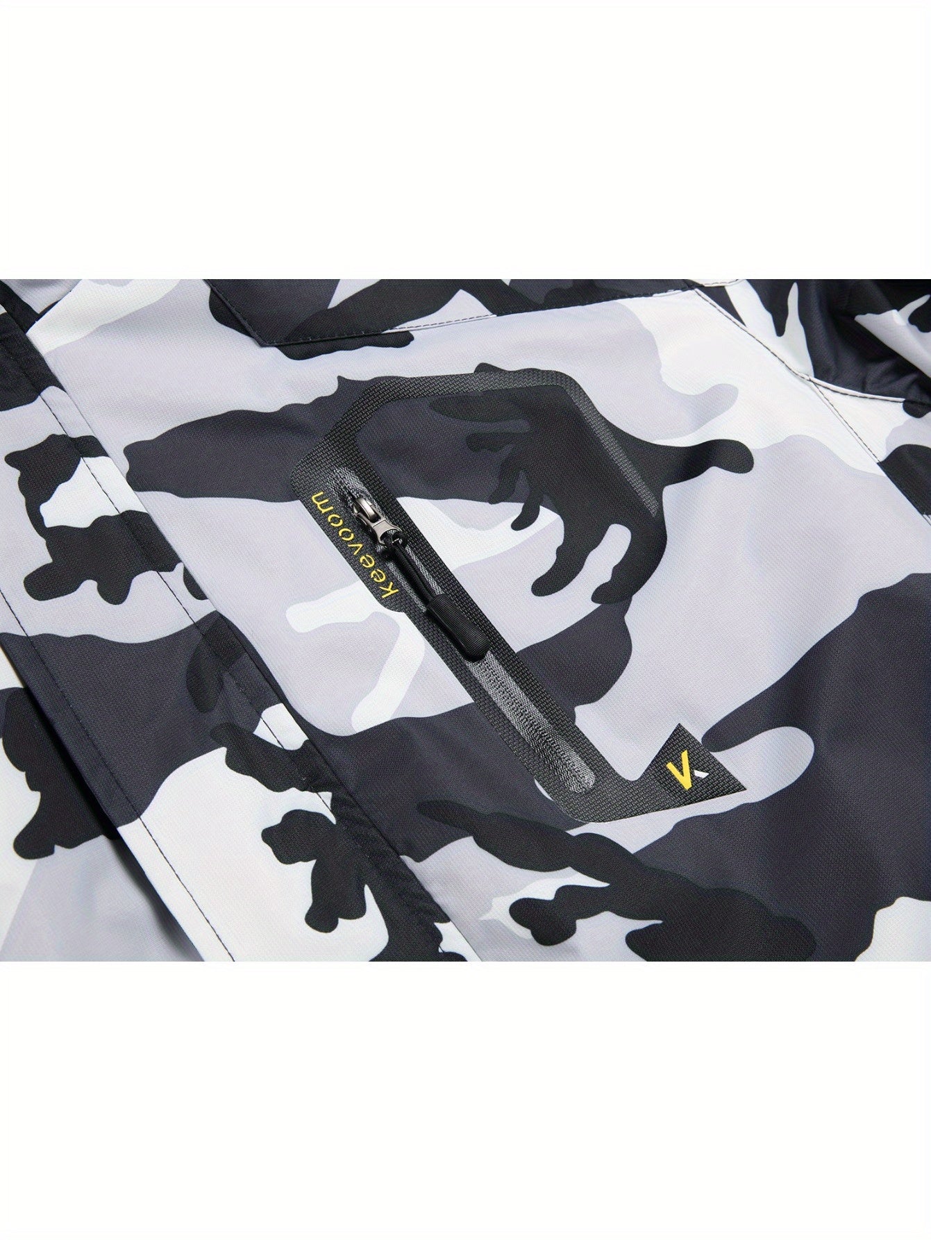 Men's Ski Snow Jacket Warm Winter Snowboard Rain Jacket Hooded Windproof Windbreaker