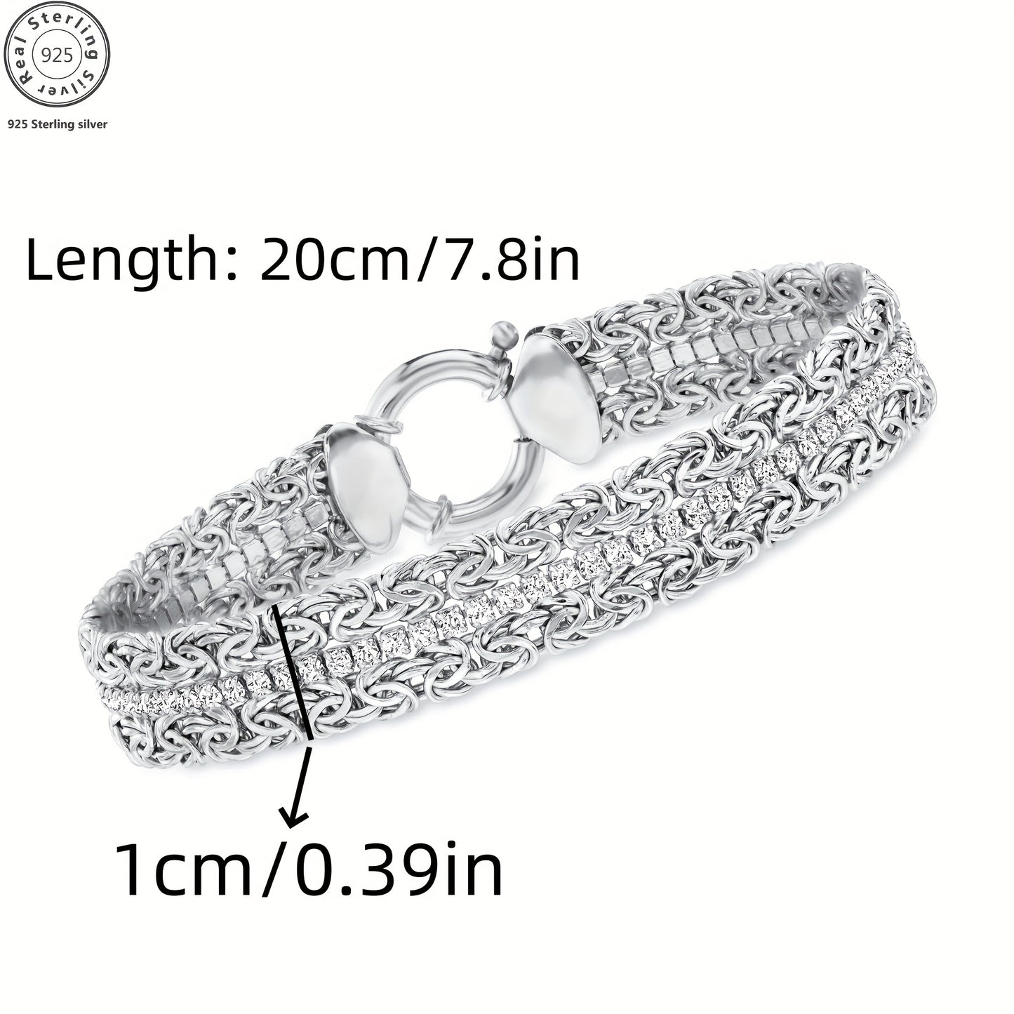 925 Silver 18k Golden Plated Double-layer Straw Rope Moissanite Bracelet, Women's Bracelet, Women's Jewelry, Gift for Wife, Friend, Girlfriend, Christmas Gift, Anniversary Gift, Birthday Gift, New Year's Gift, Preferred Gift,