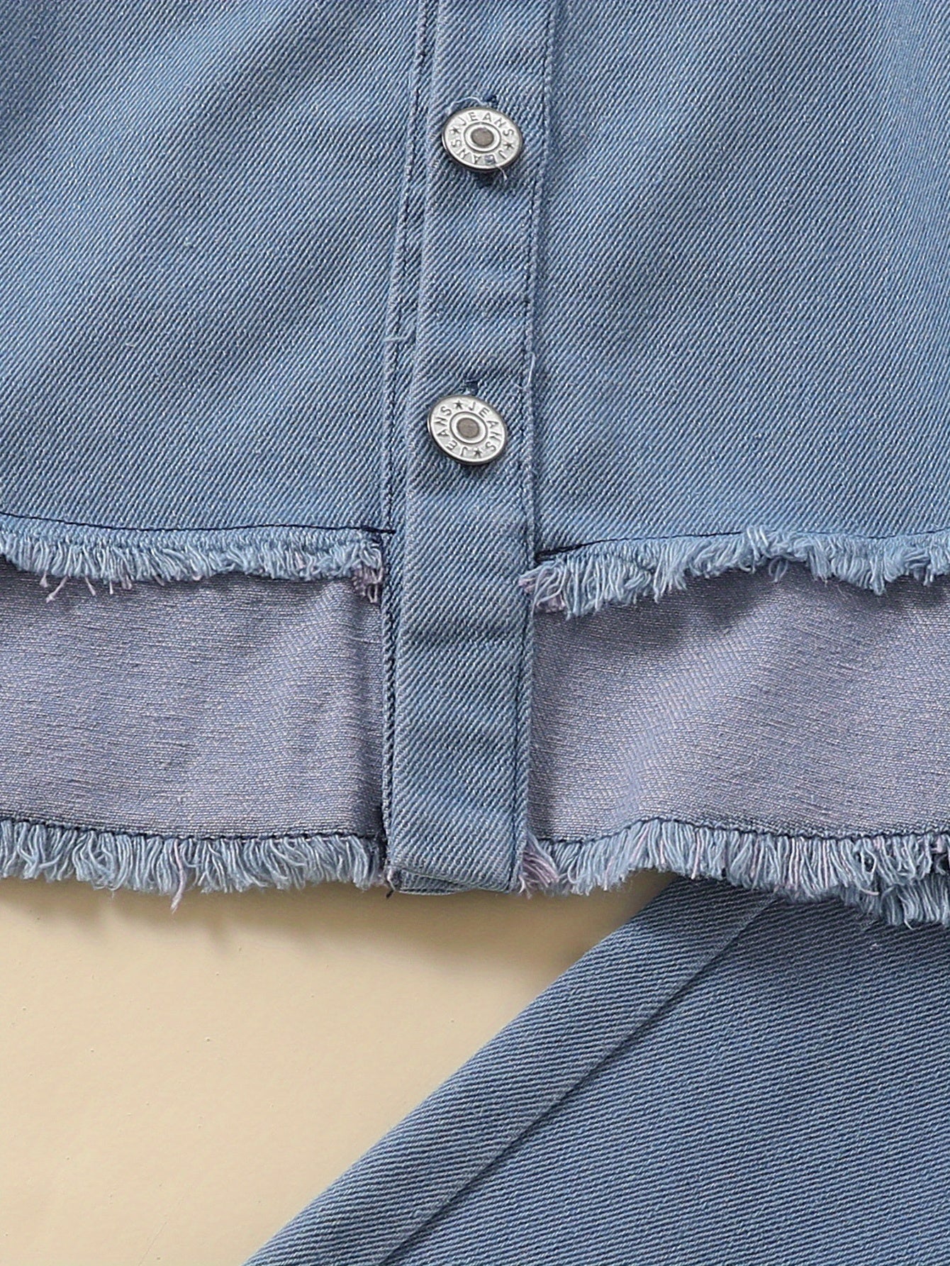 Girls' Autumn and Winter New Product Set - Solid Color Faux Denim Jacket with Faux Fur Trim, Straight-Leg Pants, and Loose Fit Vest, Perfect for Fall/Winter Streetwear, Winter Streetwear|Loose Fit Vest|Faux Fur Trim Jacket, f