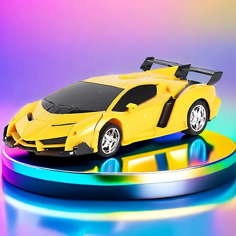 Transformable Remote Control Car Robot, R/C Car Toy, 1:18 Scale 360° Drifting, One-Click Transformation, Suitable for Kids Over 3 Years Old, Educational Toy, Kids' Day Gift, Birthday Present