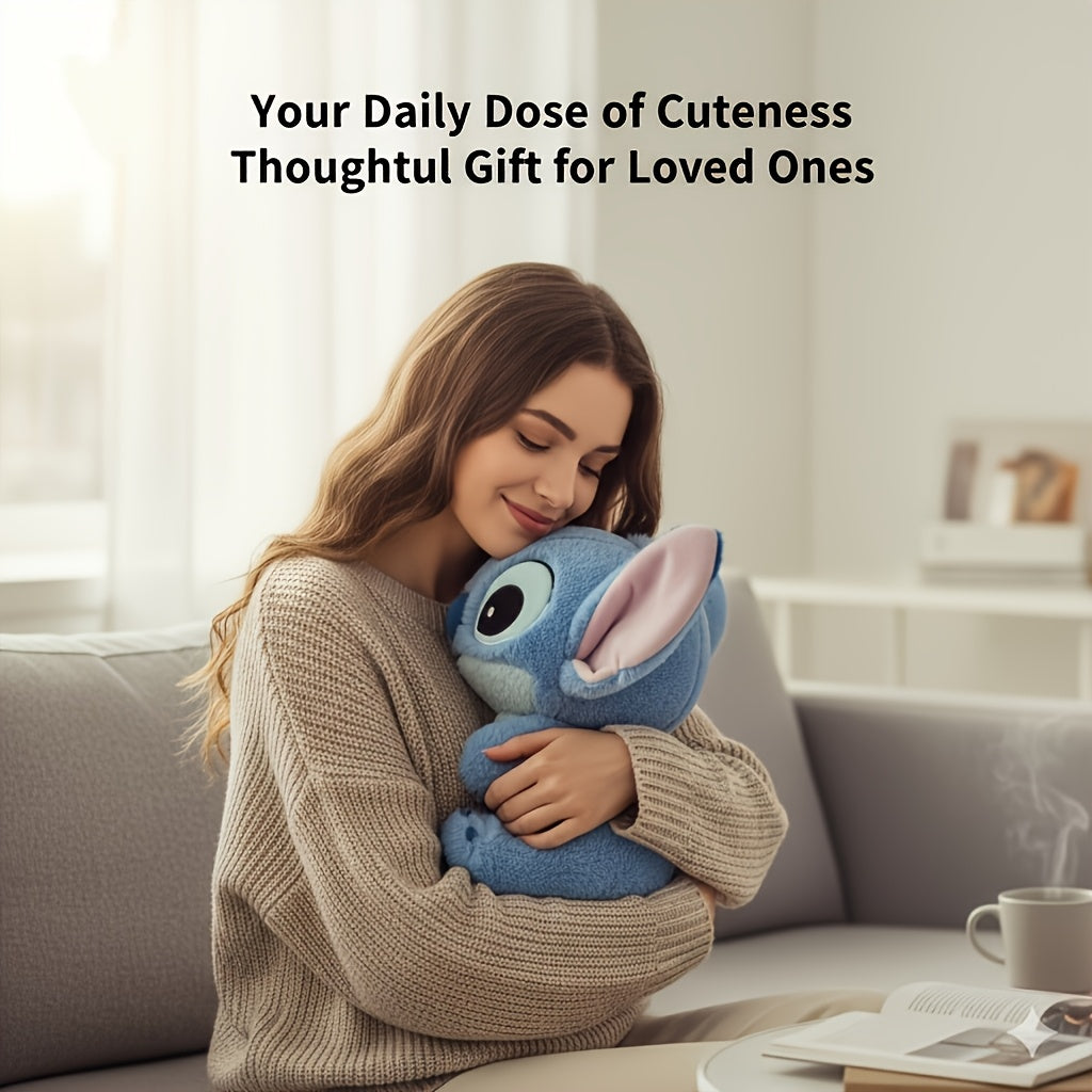 MINISO Disney Stitch Blue Plush Doll | Cartoon Doll Toy, Back To School Fashion Ornament, Polyester, Suitable For Family Party, Gatherings, Christmas, Halloween, Valentine'S Day, Thanksgiving, New Year'S Gift