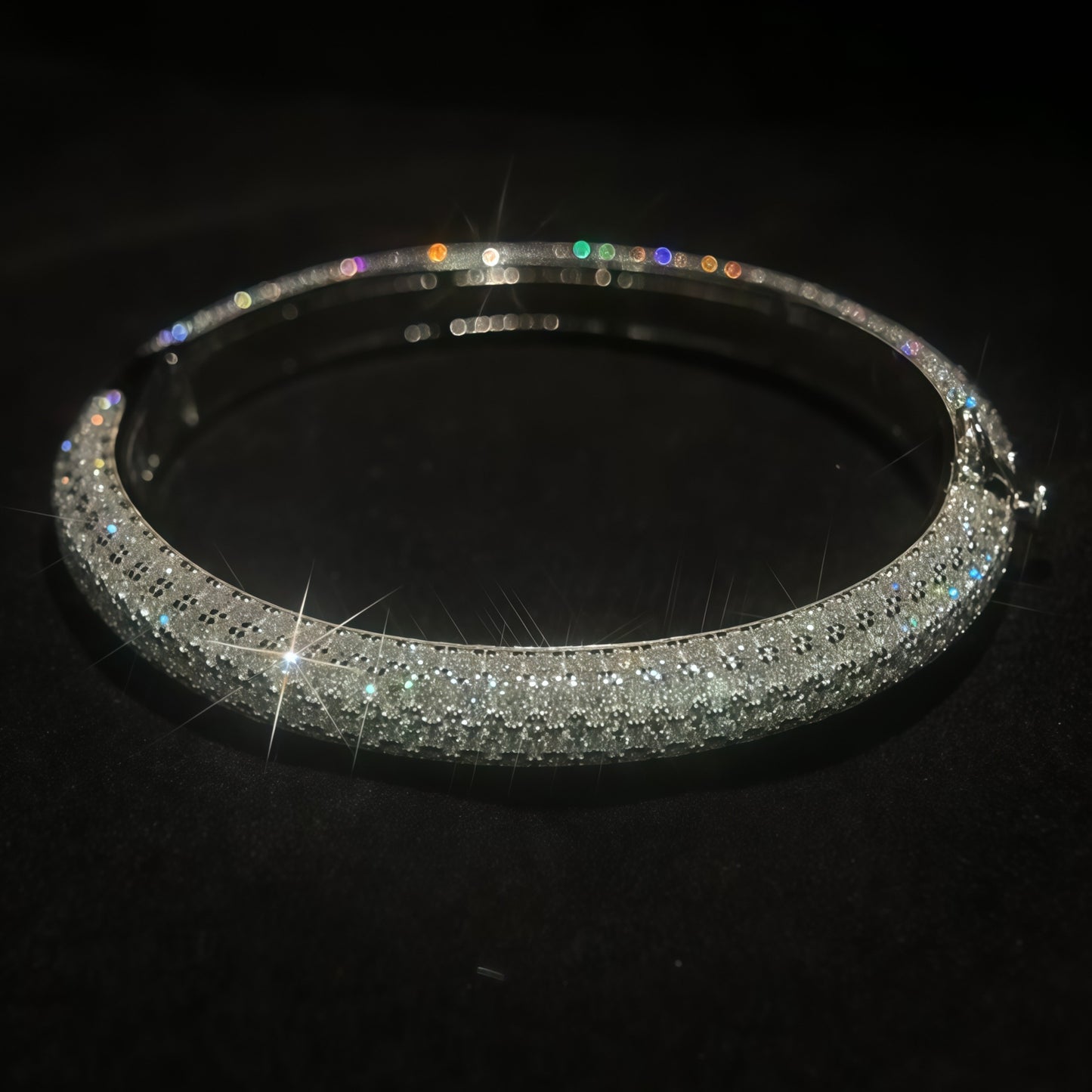 57Mm*8Mm Moissanite Hip-Hop Bracelet, Made of S925 Silver Weighing 0.23 oz, a High-Quality Luxurious Bracelet, a Trendy Fashion Item Suitable for Daily Wear Or Music Festivals, a Perfect Gift for Christmas Or Halloween, Comes