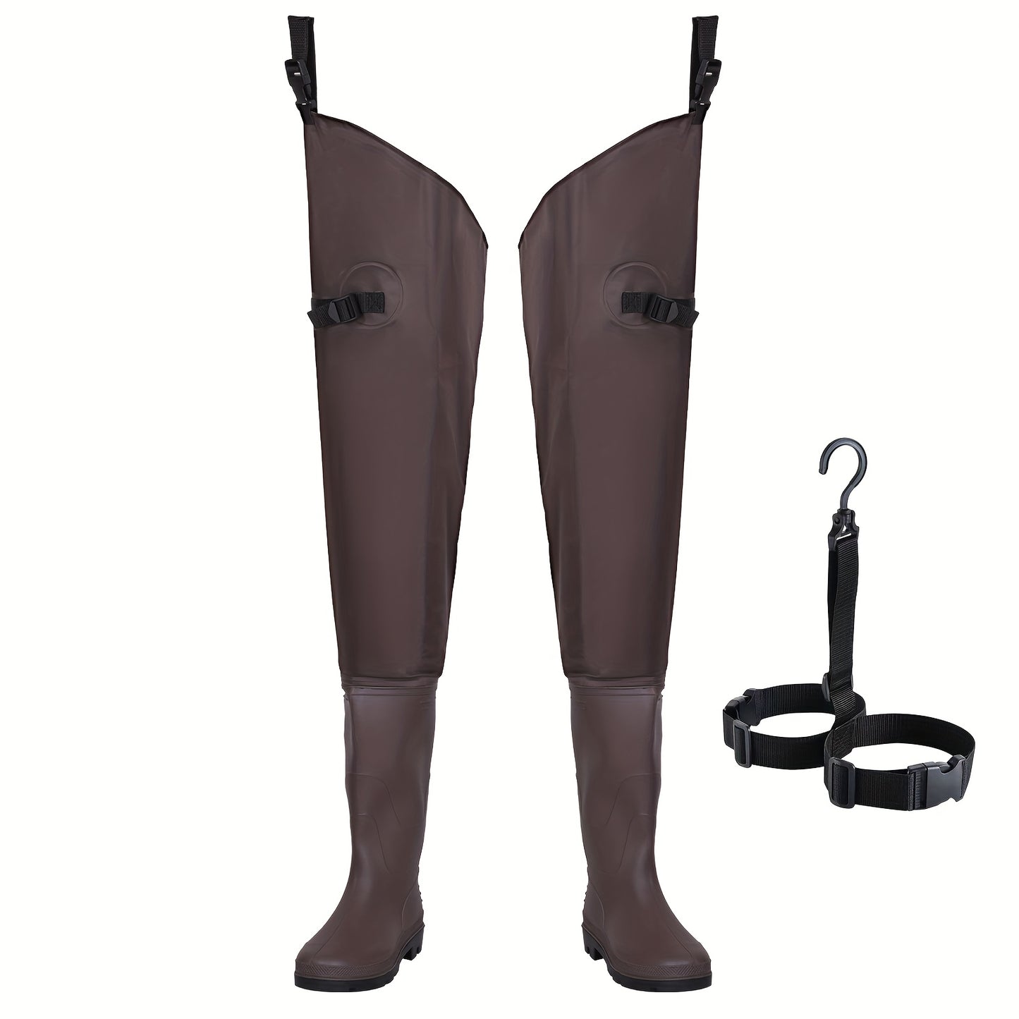 High Quality 3-ply 700D Nylon/PVC Hip Waders with Boot Hangers Ultra Lightweight Light Weight Fishing & Hunting Waders for Men Women Christmas Gift