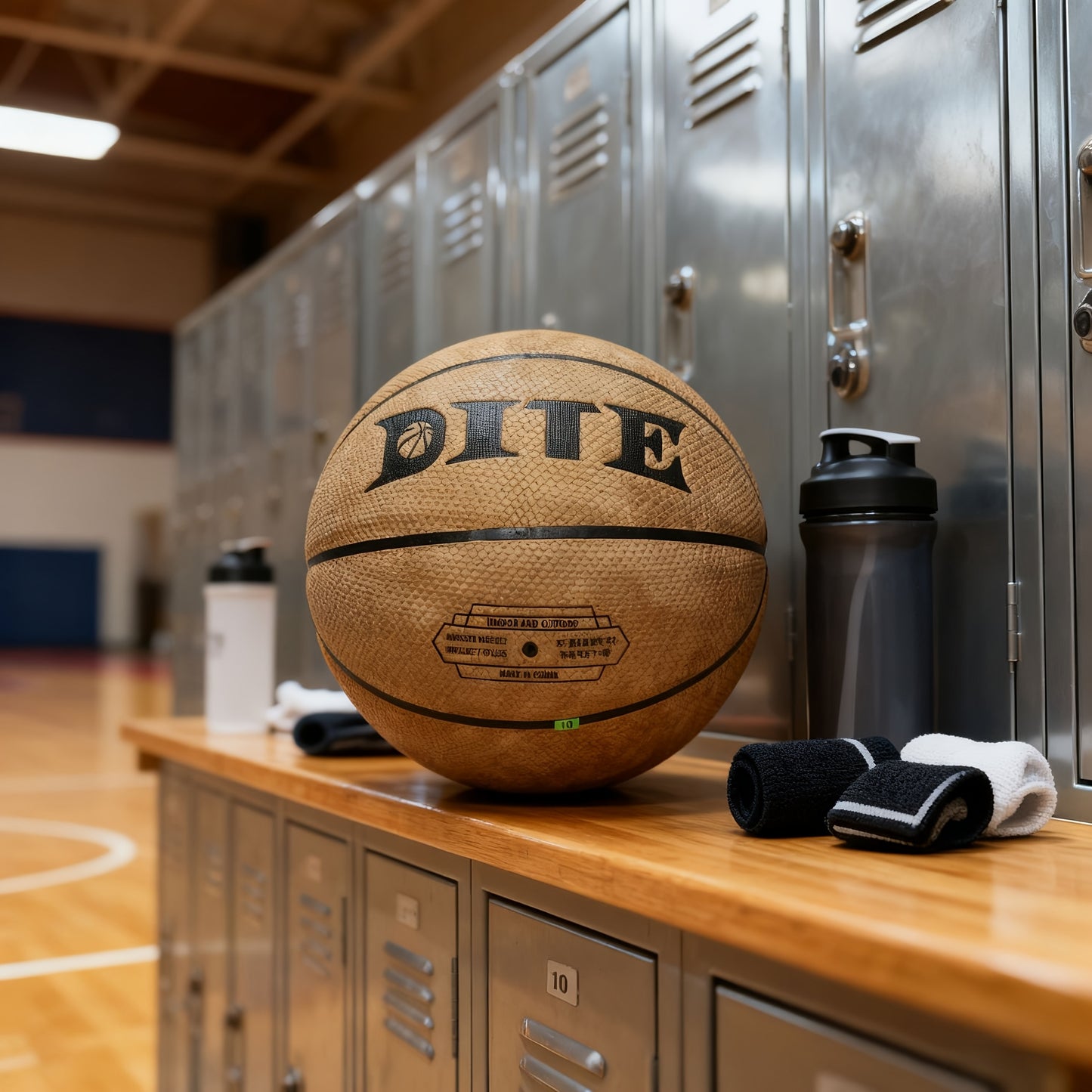 Slam Dunk Series, Brown Basketball, Cross-Textured Surface, Excellent Anti-Slip And Shock-Absorbing Performance, Suitable for Indoor And Outdoor Training And Competition, Premium Sports Equipment, Moisture-Wicking And Sweat-E