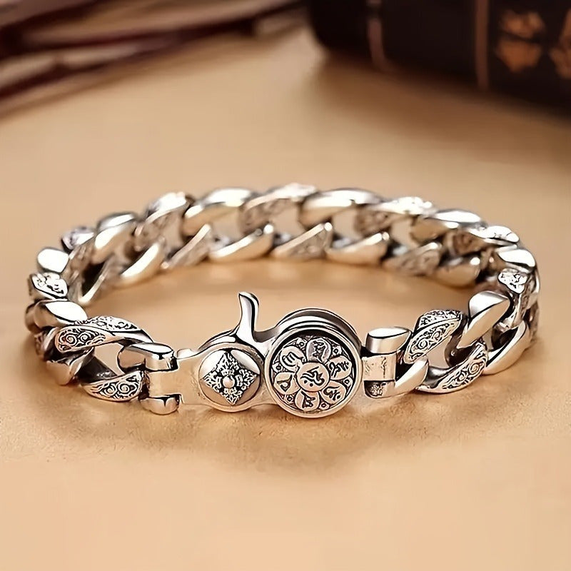 925[Sterling Silver Bracelet] Sterling Silver Men&Apos;S Fashion Bracelet - Perfect for Daily Accessories, Gifts for Family And Friends, for Women