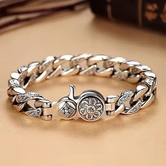 925[Sterling Silver Bracelet] Sterling Silver Men&Apos;S Fashion Bracelet - Perfect for Daily Accessories, Gifts for Family And Friends, for Women