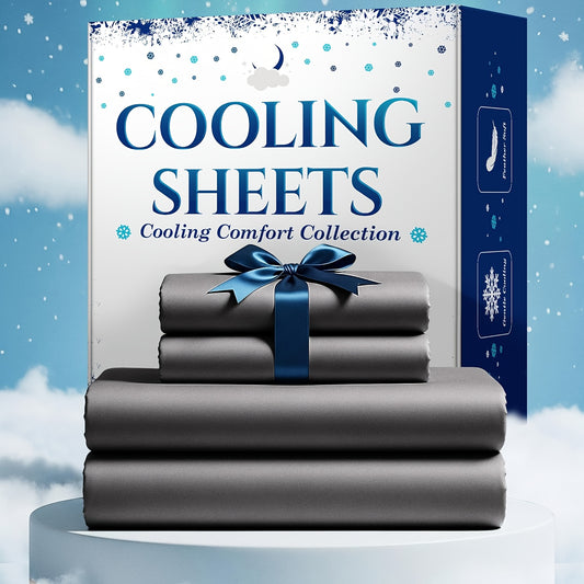 Extra Deep Pocket King Sheets - 4pcs Breathable & Cooling Bed Sheet Set, Hotel Luxury, Soft Wrinkle-Free for Extra Deep Mattresses