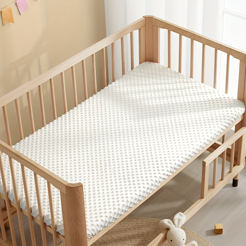 1pc Baby Bed Sheet, Super Soft And Comfortable, Machine Washable, Elastic Edge - Oval Shaped Bed Edge, Rectangular Pad/mattress Protection Pad - Convertible Home Mattress Sheet Cover