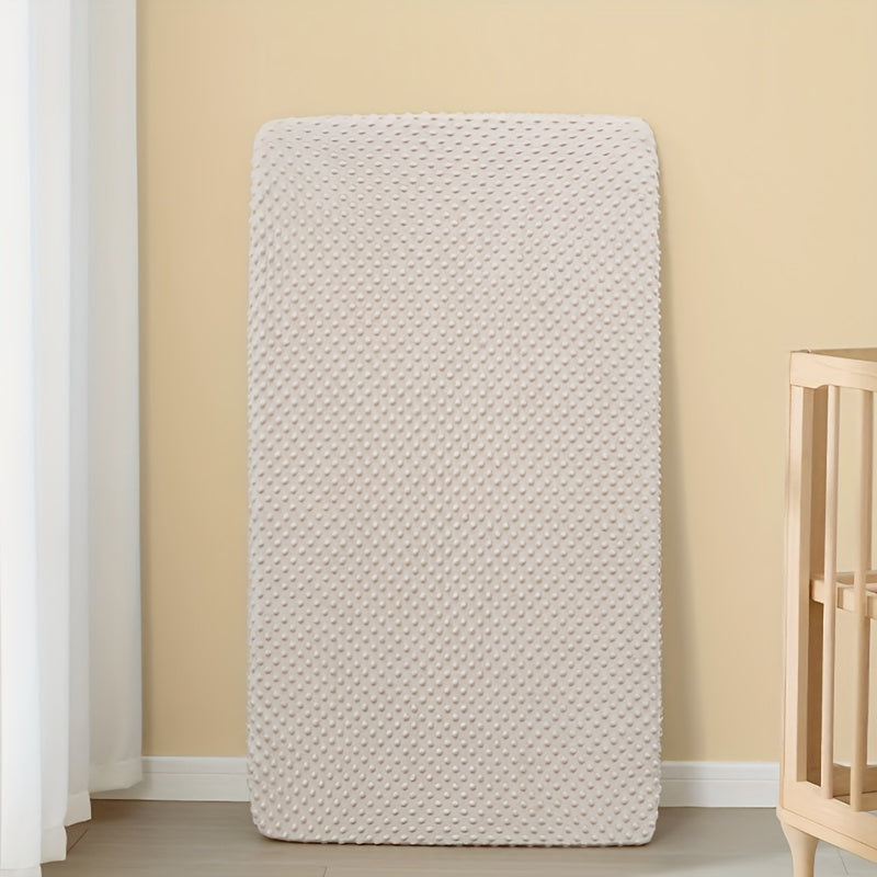 1pc Baby Bed Sheet, Super Soft And Comfortable, Machine Washable, Elastic Edge - Oval Shaped Bed Edge, Rectangular Pad/mattress Protection Pad - Convertible Home Mattress Sheet Cover