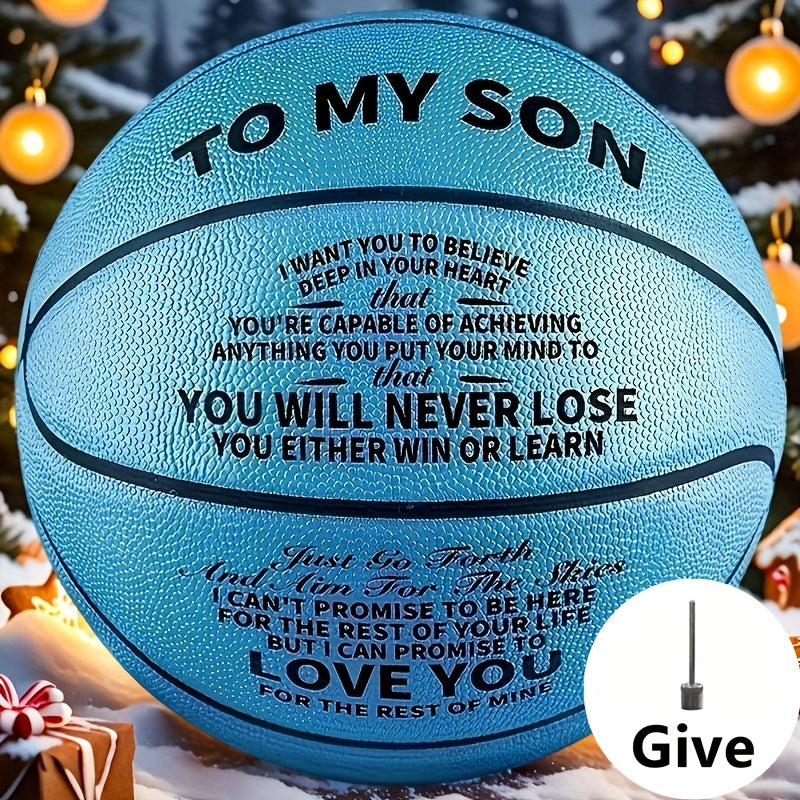 Basketball | Perfect Christmas Birthday Gift for Daughter, Grandson, Nephew, Niece - You Never Lose, Faux Leather, Mixed Color