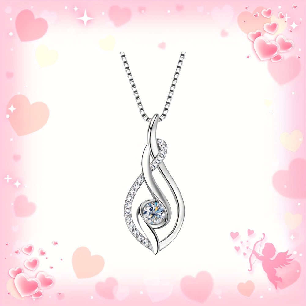 S925 Silver 0.25/1/2 Carat Moissanite Necklace, High-Quality Elegant and Exquisite Women's Fashion Pendant Necklace, 925 Silver Necklace, Women's Jewelry Necklace for Daily Wear/Party/Birthday/Anniversary, Perfect Gift for Lo