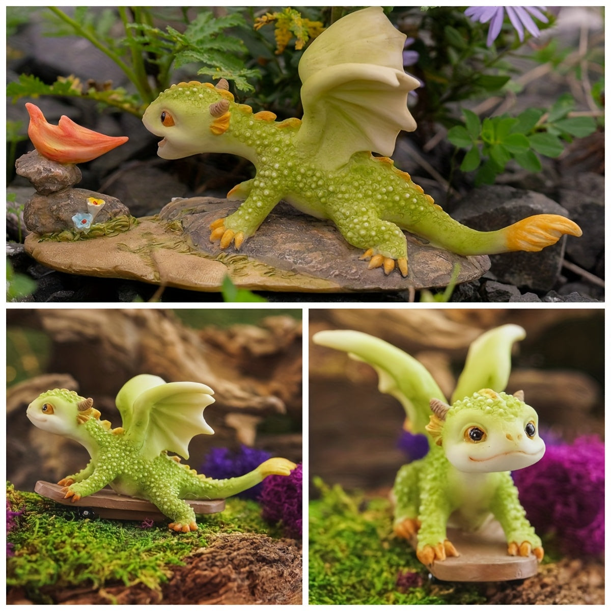 9pcs Suitable for Children's Desk Decoration, Adult Home Office, Or Anyone Who Loves Dragons! High Quality And Sturdy Resin Material Can Be Stored for A Long Time.