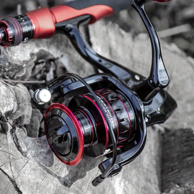 1pc Heavy-Duty 10kg/22LB Max Resistance Fishing Reel - High-Speed Saltwater & Carp Fishing Spinning Wheel with EVA Comfort Grip, Stainless Spool - Ideal for Large Fish, Anglers, and Heavy-Catch Adventures (Black)