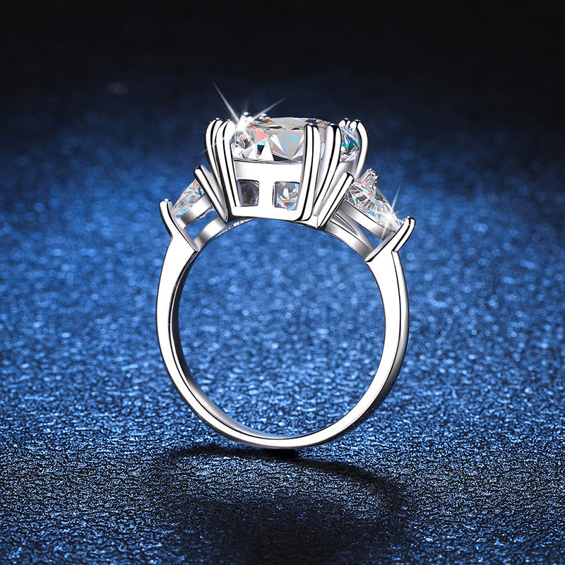 5 Grams Of 925 Sterling Silver Ring With Morganite, Trendy And Elegant Design With A Sense Of High-end Luxury, Perfect For Daily Wear, Birthday, Anniversary, Valentine's Day, Christmas, Halloween Gifts, Comes With A Gift Box,