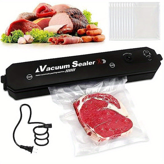Vacuum Sealer Machine, with 50pcs Seal Bags for Food Saver Storage and Sous Vide, Automatic Air Food Sealing System
