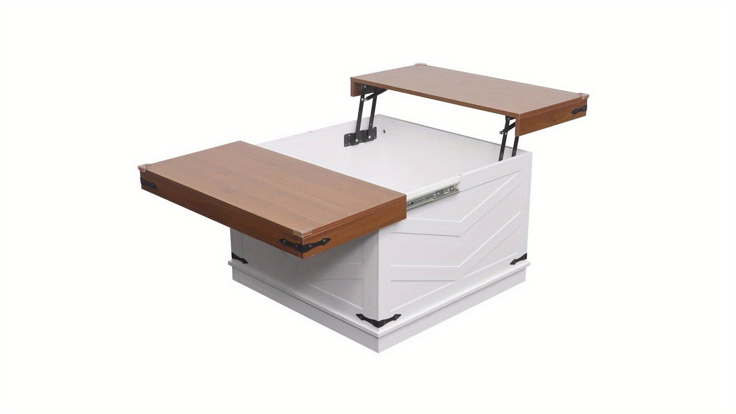 Lift Up Coffee Table with Hidden Compartments, Suitable for Living Rooms, Home Offices, Patio Furniture, Outdoor Furniture., Patio Furniture Set, Outdoor Coffee Table, Patio Coffee Table, Outdoor Side Tables for Patio, Outdoo