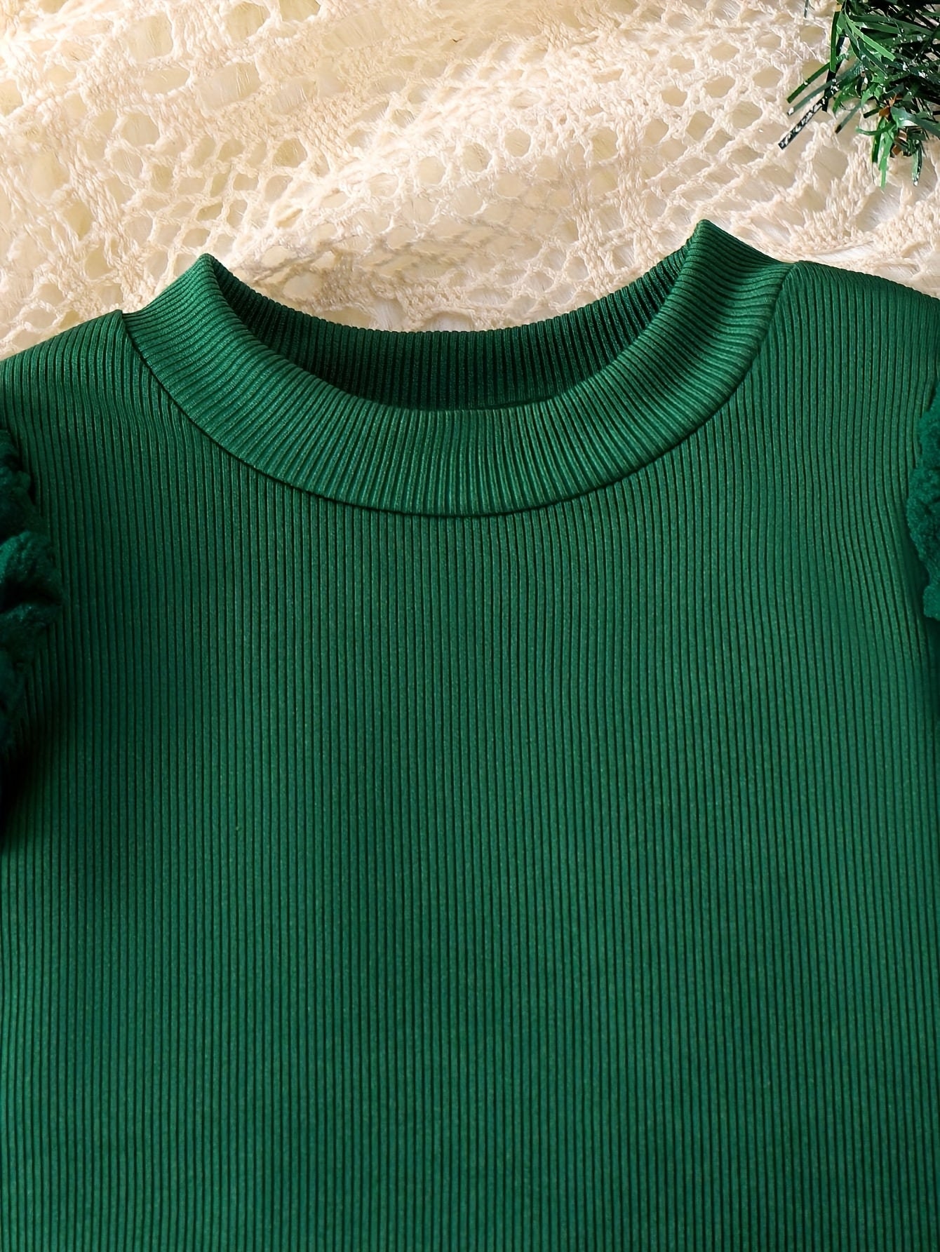 3pcs Baby Girl Scottish Tartan Outfit Set - Plaid Skirt & Bow Dress with Matching Hat, Elastic Waist Umbrella Skirt & Bubble Sleeve Blouse for 0-24 Months (Christmas, to) - Hand Washable, Perfect for Outdoor