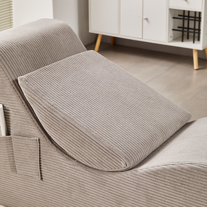 Yoga Lounger Chair - Adult Ergonomic Design, Corduroy Cushioned Sponge, Non-slip Bottom Yoga Chair For Bedroom, Living Room, Indoor And Outdoor Sports Furniture With Cushion Pillow