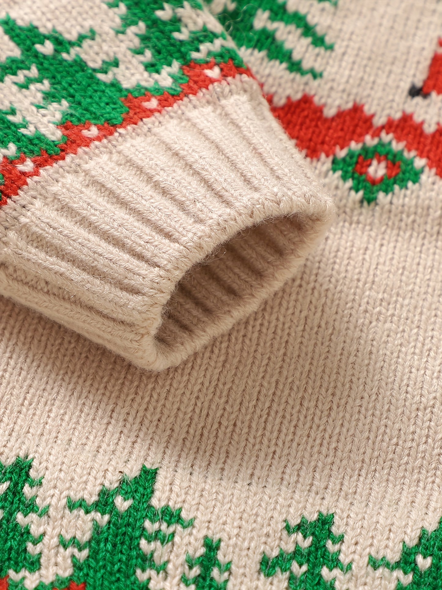 ESZNGD & Christmas Sweater - Red Truck & Reindeer Print Pullover, Soft Long Sleeve Crewneck Winter Sweater with Truck Driver Theme, Cozy Loose Fit for (Unisex Holiday Outfit)