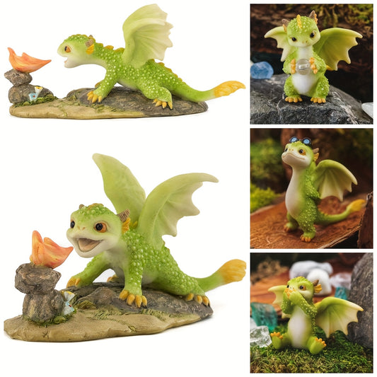 9pcs Suitable for Children's Desk Decoration, Adult Home Office, Or Anyone Who Loves Dragons! High Quality And Sturdy Resin Material Can Be Stored for A Long Time.