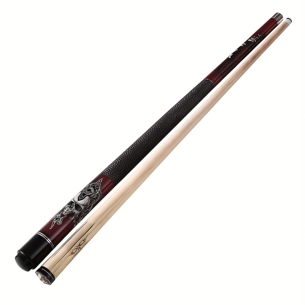 Professional Pool Cue Stick - Heavyweight Maple Billiard Cue with Red & Black Gothic design, Non-Slip Grip, for Pool, Snooker, Training - Ideal Gift for Billiards Players (Birthday, Christmas) - Durable Maple Wood Constructio