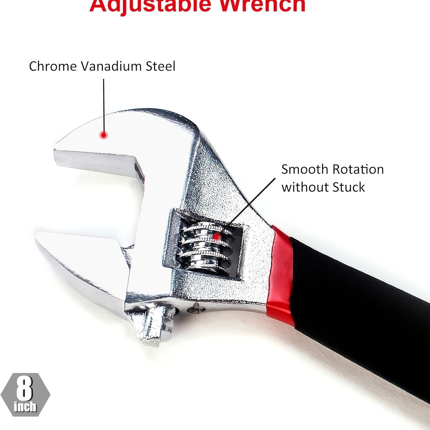 7- Utility Pliers and Wrench Set, Includes 8" Adjustable Wrench, 8" Groove Joint, 8" & 6" Slip Joint, 6" Long Nose, 6" Diagonal and 6" Linesman Pliers, Dipped Handle, Available 365 Days
