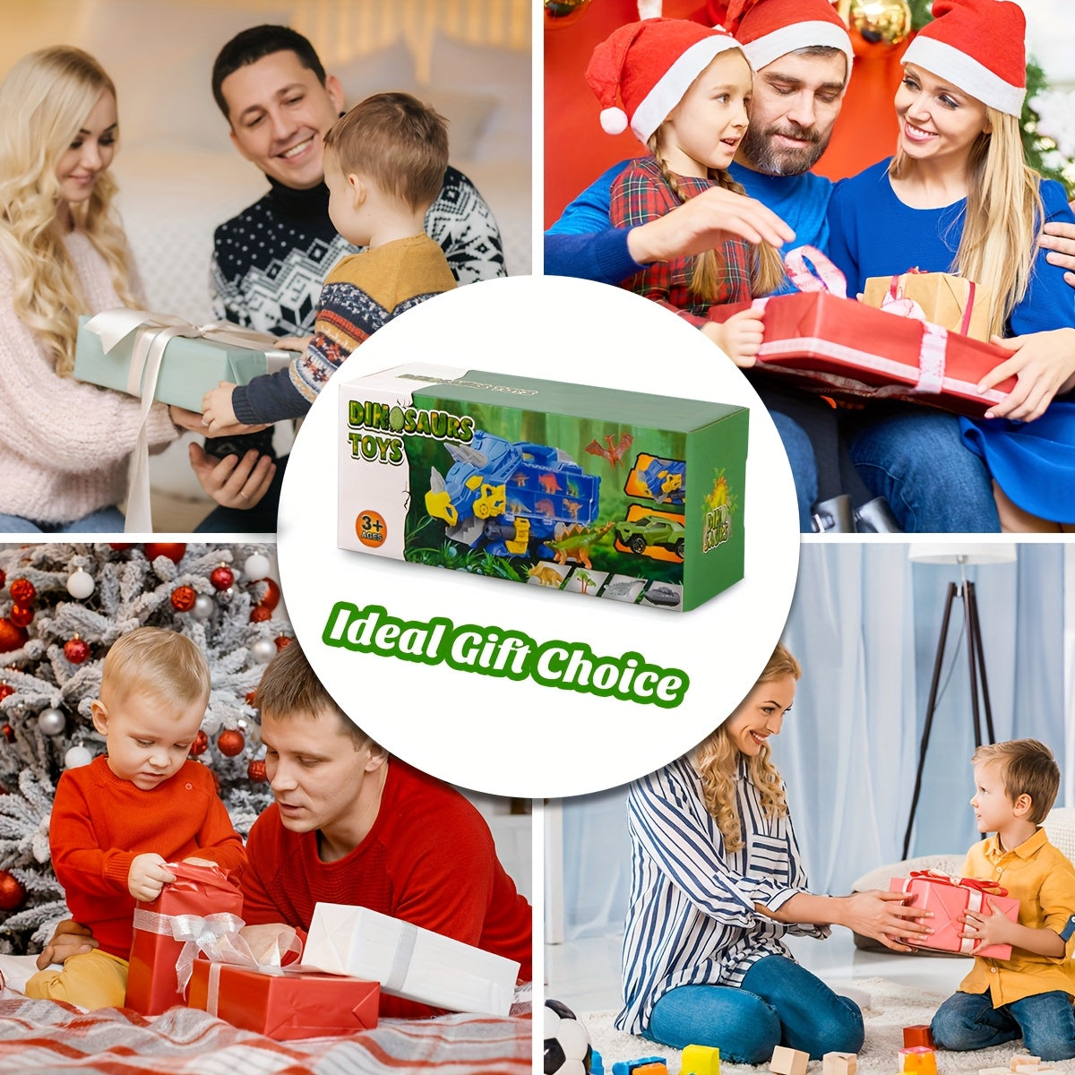 40pcs Dinosaur Transport Engineering Truck Toy Set, With Map & Trees & Vehicle & Simulated Dinosaur, Educational Toy For Youngsters, Creat A Dinosaur World, Ideal Birthday Gifts For Boys And Girls