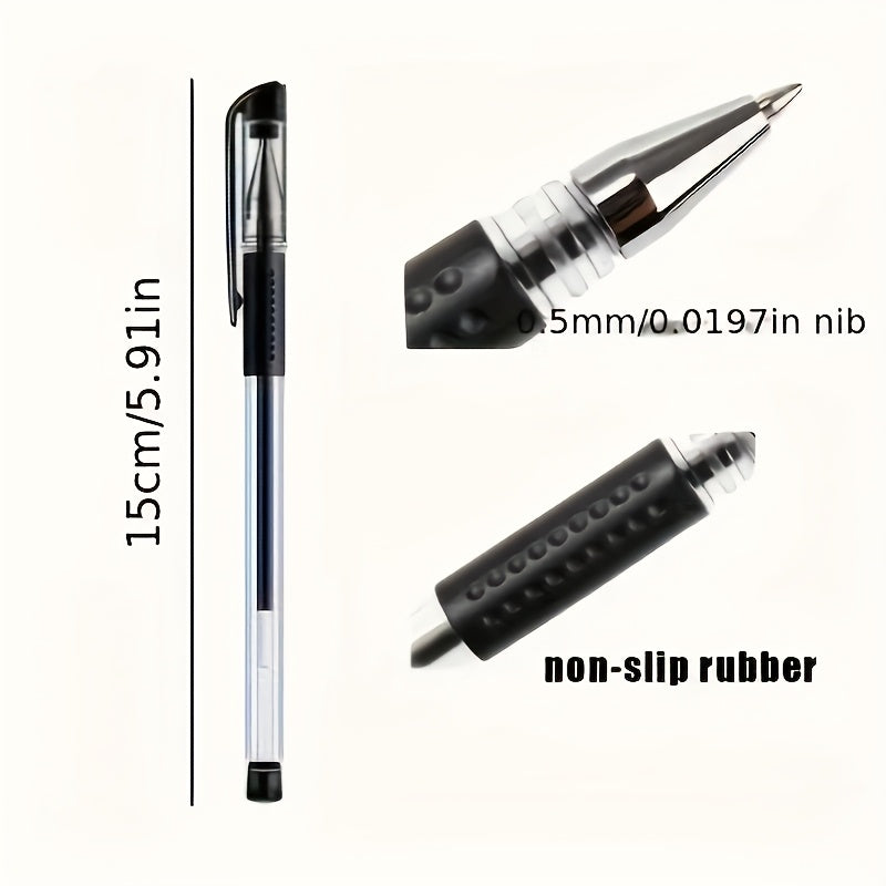 Set of 60 Transparent Ballpoint Pens with a Large Capacity, Designed for Smooth Writing. Ideal for Schools, Offices, Business Use, And Exams! Excellent Gifts for Back-To-School And Holiday Occasions (Available in Black, Red,