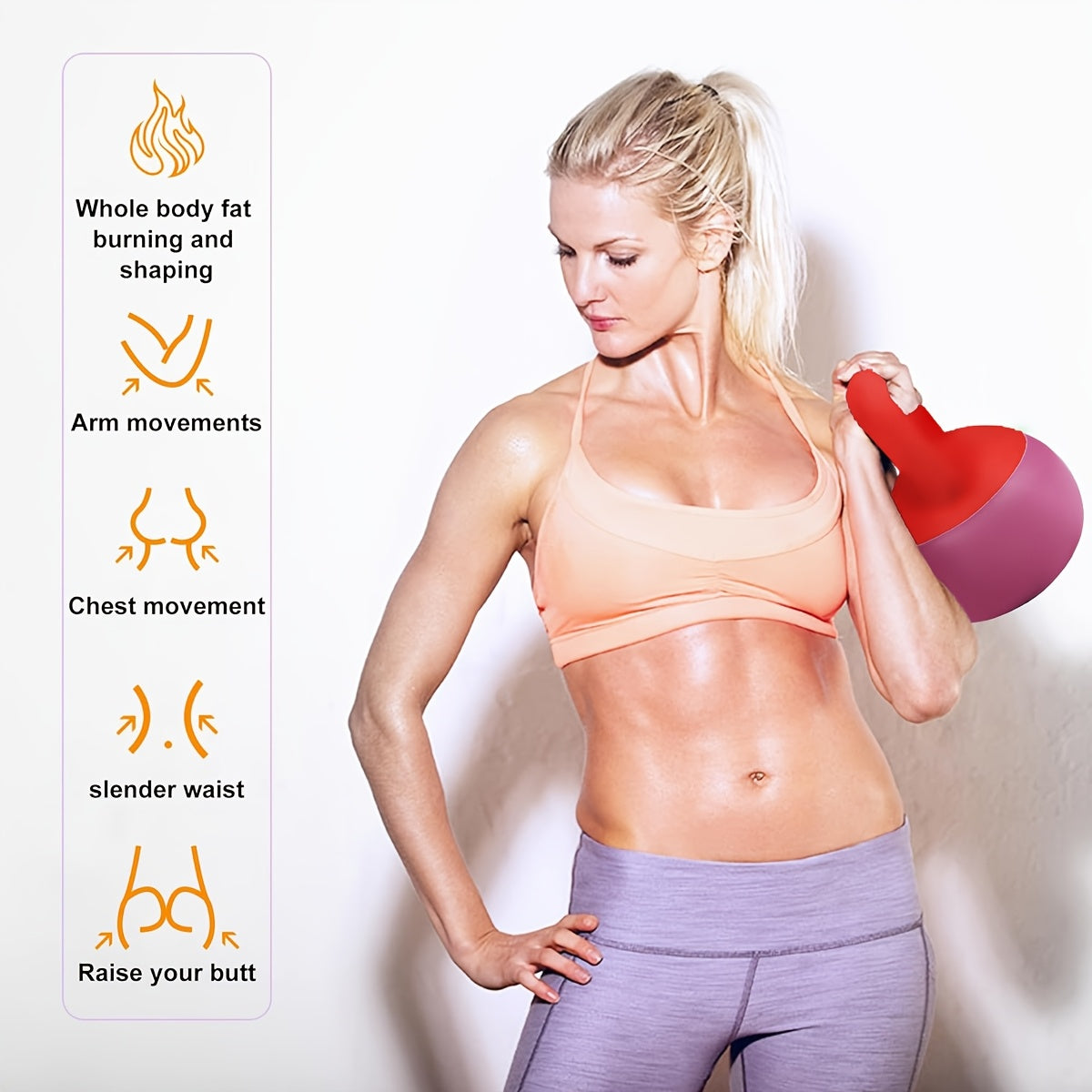 1pc Rose Red Soft Kettlebell Weighing 5-30LB, Suitable For Different Exercise Cycles, Enhancing Strength, Suitable For Families Or Friends, Suitable For Home Fitness And Gym, PE Polyethylene Kettlebell