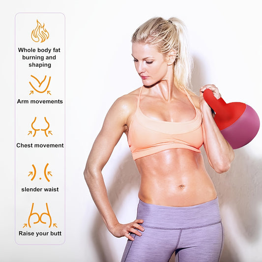 1pc Rose Red Soft Kettlebell Weighing 5-30LB, Suitable For Different Exercise Cycles, Enhancing Strength, Suitable For Families Or Friends, Suitable For Home Fitness And Gym, PE Polyethylene Kettlebell