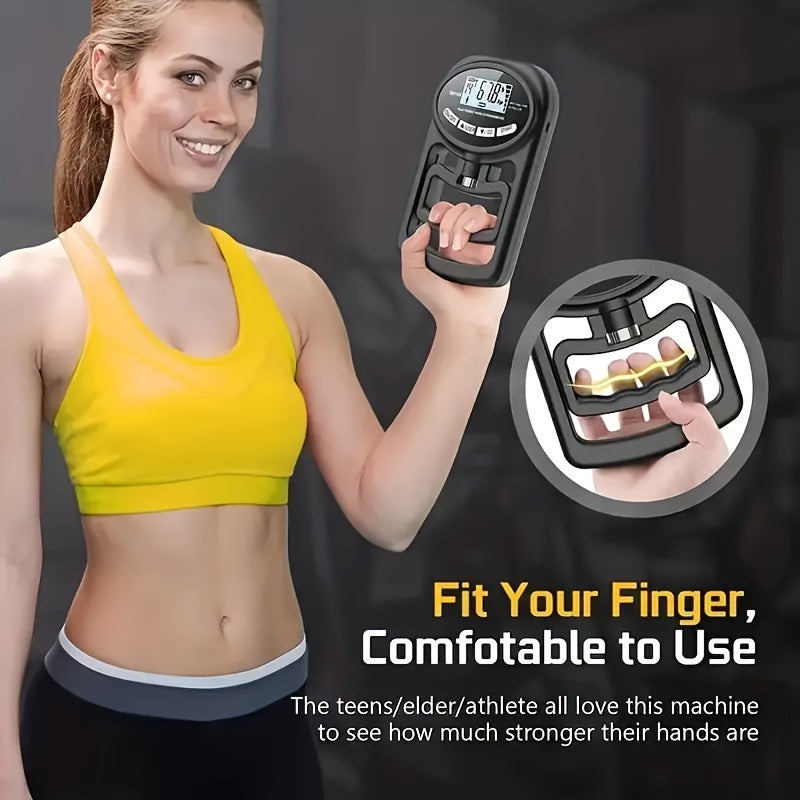 Great Christmas Gifts-DRASPOTEE 1pc Electronic Hand Grip Strength Trainer, For Hand Exercise, Strength Training, 264Lbs/120Kg