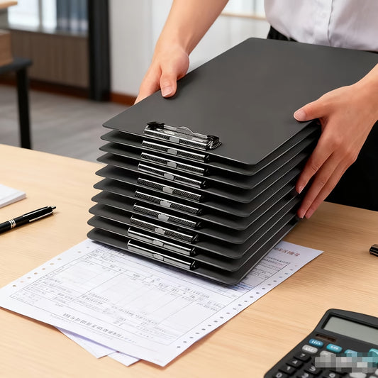 Set of 3 Durable Plastic Notepads | A4 Writing Boards Suitable for Bills, Invoices, And Service Forms, Ideal for Restaurants, Homes, Supermarkets, And Offices