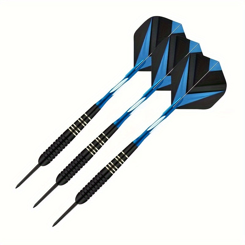 3pcs/set Professional Darts Free Carry Box 23g Total Length 16. 1.97inch Black Golden Color Steel Tip Darts With Aluminum Shaft Brass Dart Set With Steel Tip