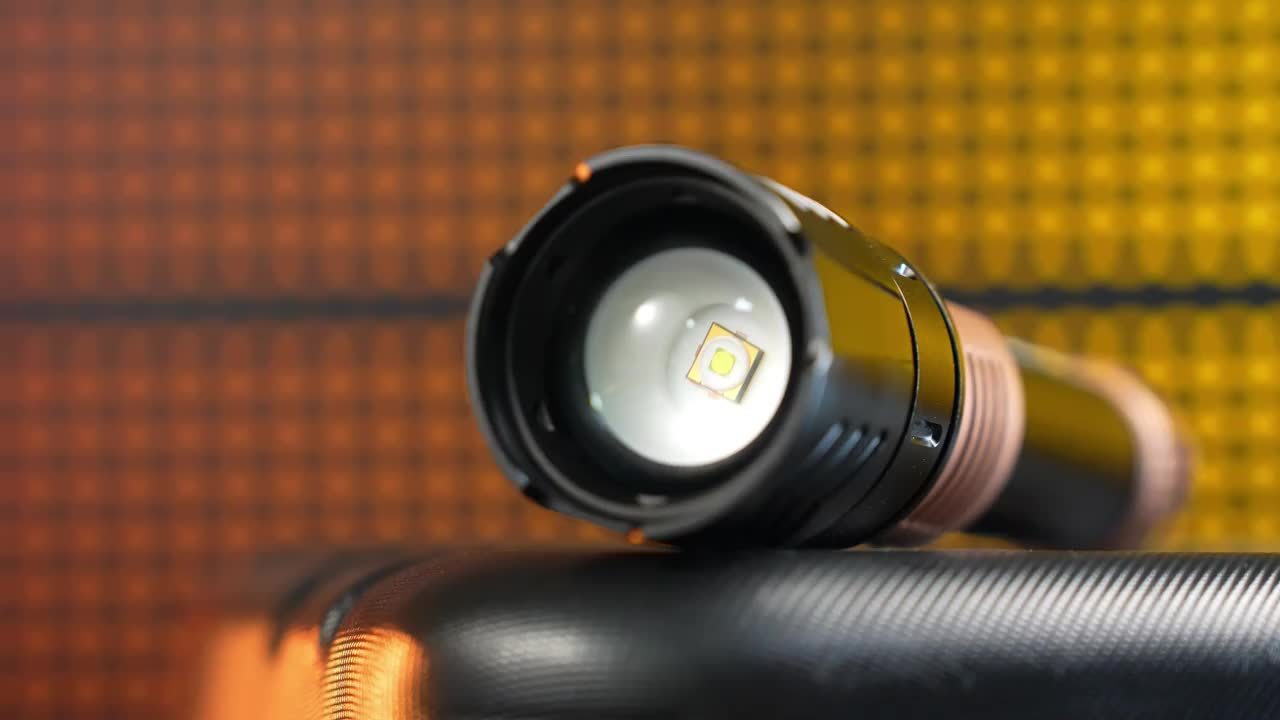 SKYFIRE LED Flashlight High Lumen, Super Bright Rechargeable Flashlight, with Ignition Lens, Adjustable Focus, Four Modes, Suitable for Camping, Outdoor, Farm, Family Use