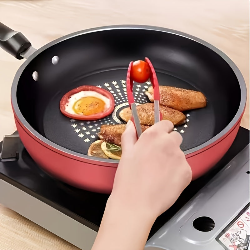 9.45-inch Heavy-Duty Cast Iron Skillet Fry Pan with Lid - Non-Stick Surface, Compatible with All Stovetops (Gas/Electric/Induction), Even Heat Distribution, Red Interior for Steak, Eggs, Pancakes - Scratch-Resistant, Ideal fo
