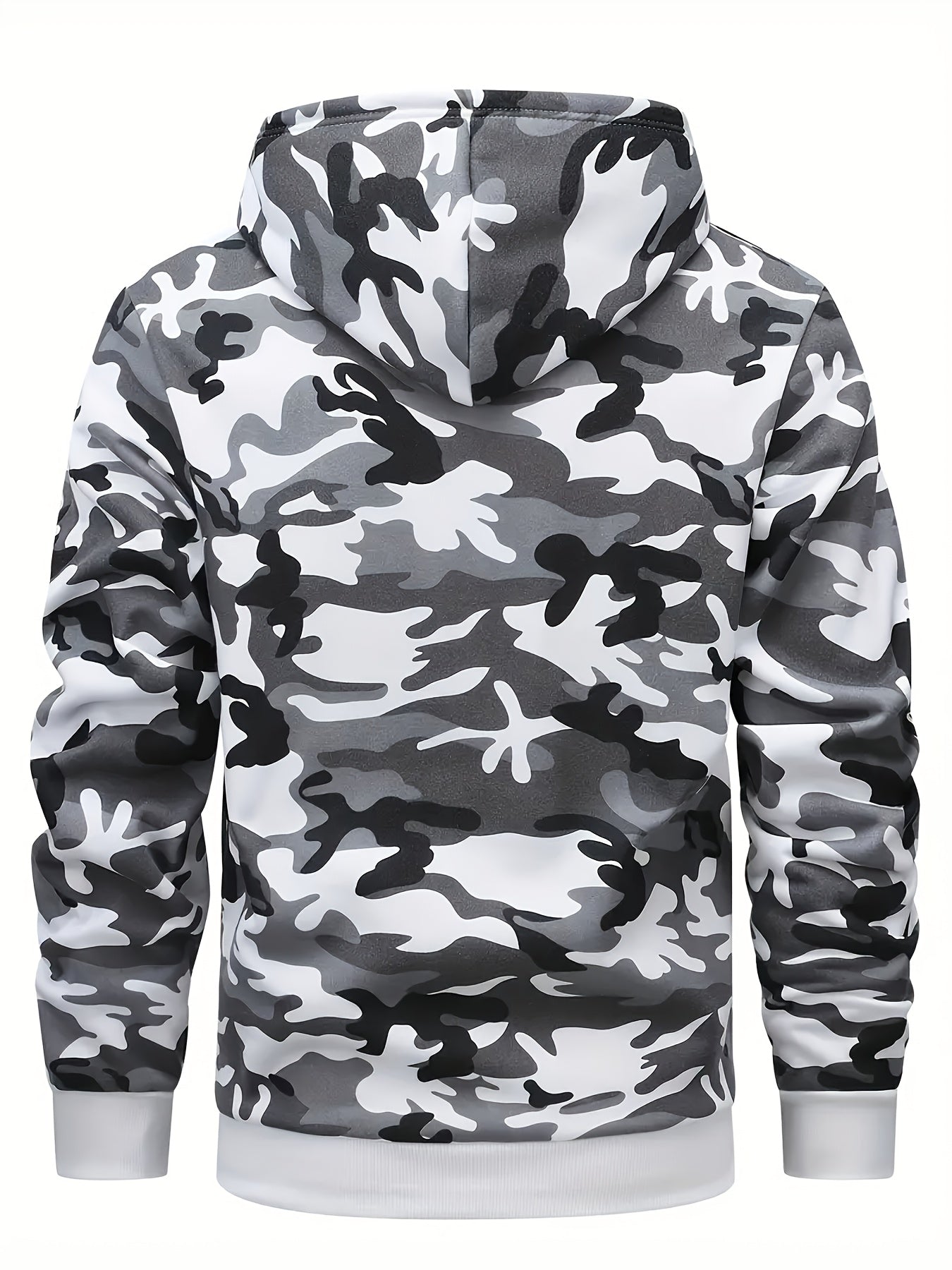 A Set of Two Men'S Casual Hooded Sweatshirts with a Camouflage Design And Kangaroo Pockets, Along with Matching Sports Trousers, Ideal for Streetwear, Outdoor Activities, Hiking, Fitness, Training, Vacations, Parties, Gifts,