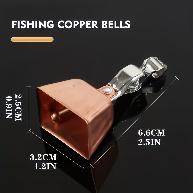 30pcs of Bell Alerts with Clips, Bite Indicators for Fishing Rods, Fishing Gear, Without Battery